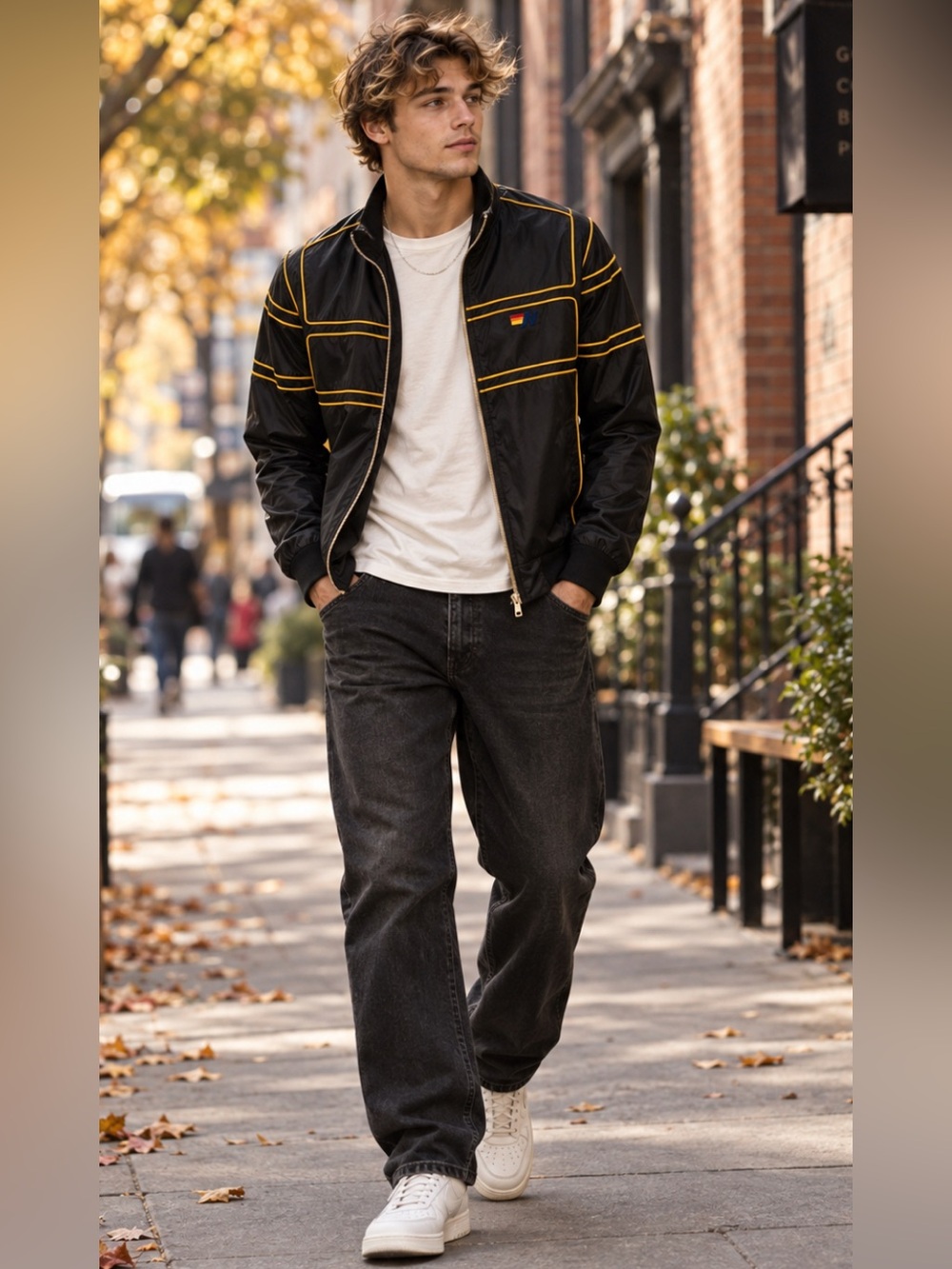 Aviator Nation Racer Jacket | Men’s Medium | Hooded Windbreaker